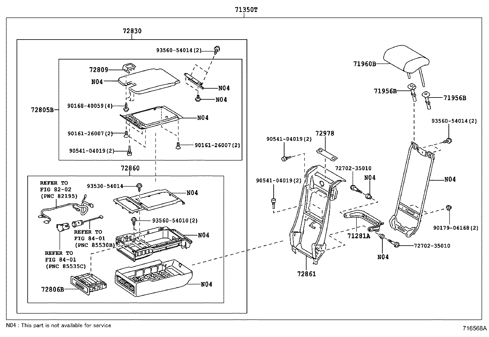 71077-0N100 COVER, REAR SEAT BACK, RH (FOR SEPARATE TYPE) product image