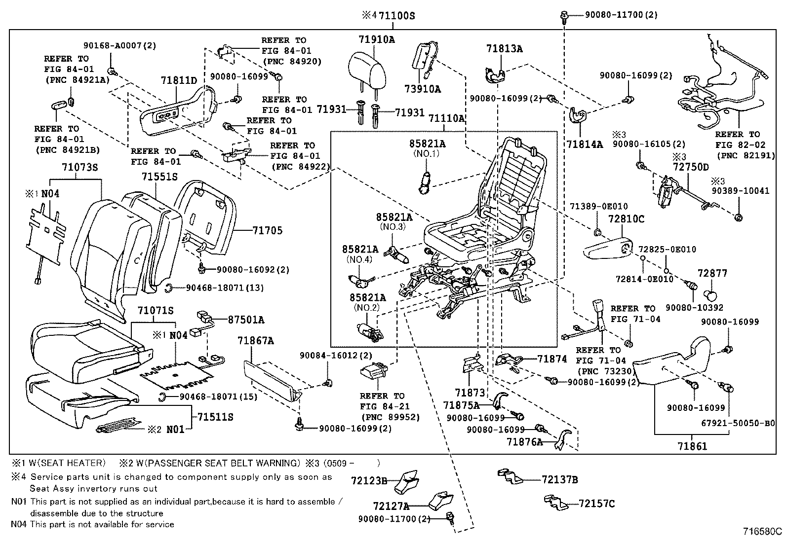 Thumbnail 2 for 71073-0E020-A0