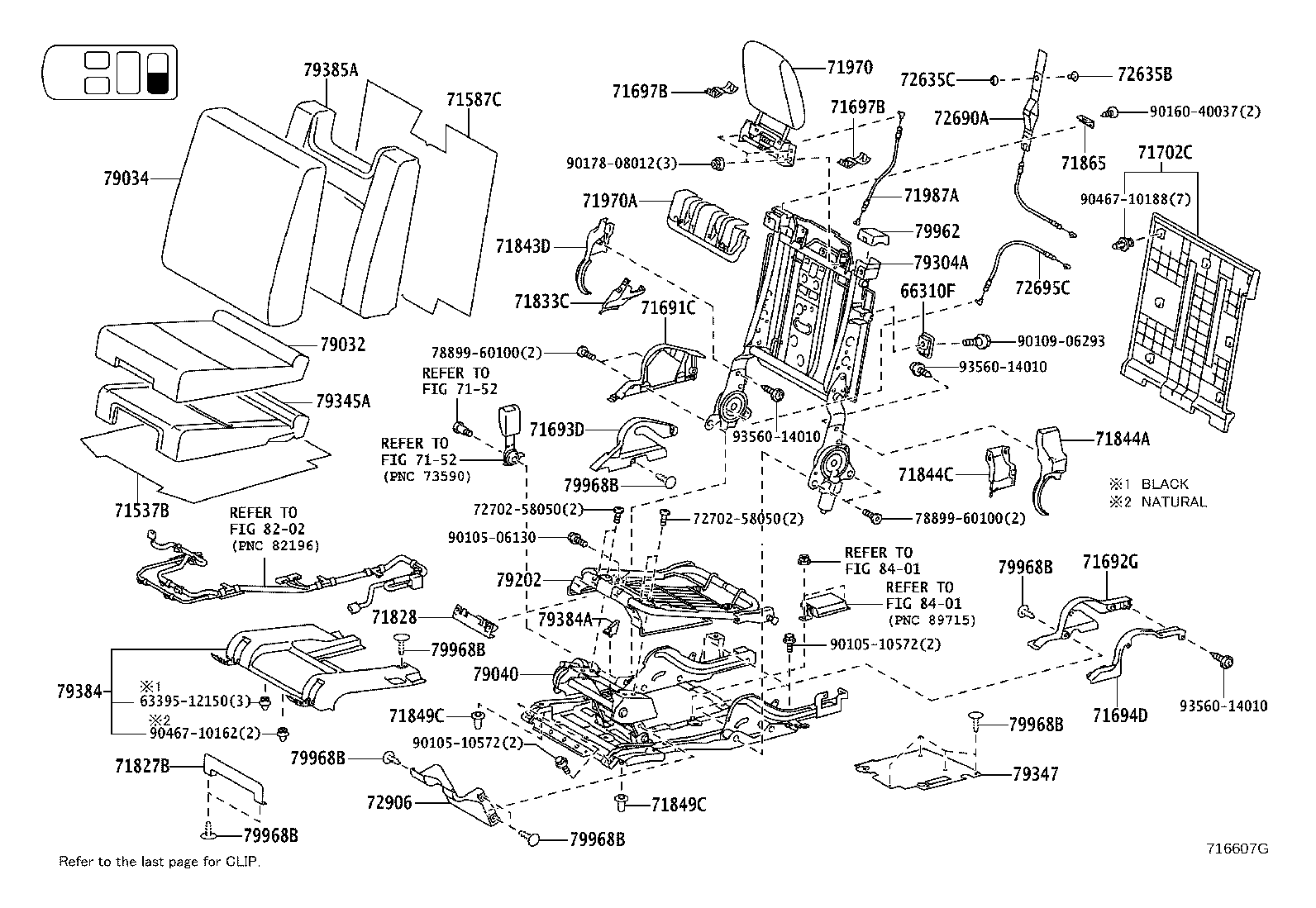 71620-60460 SPRING ASSY, FRONT SEAT CUSHION, LH(FOR SEPARATE TYPE) product image