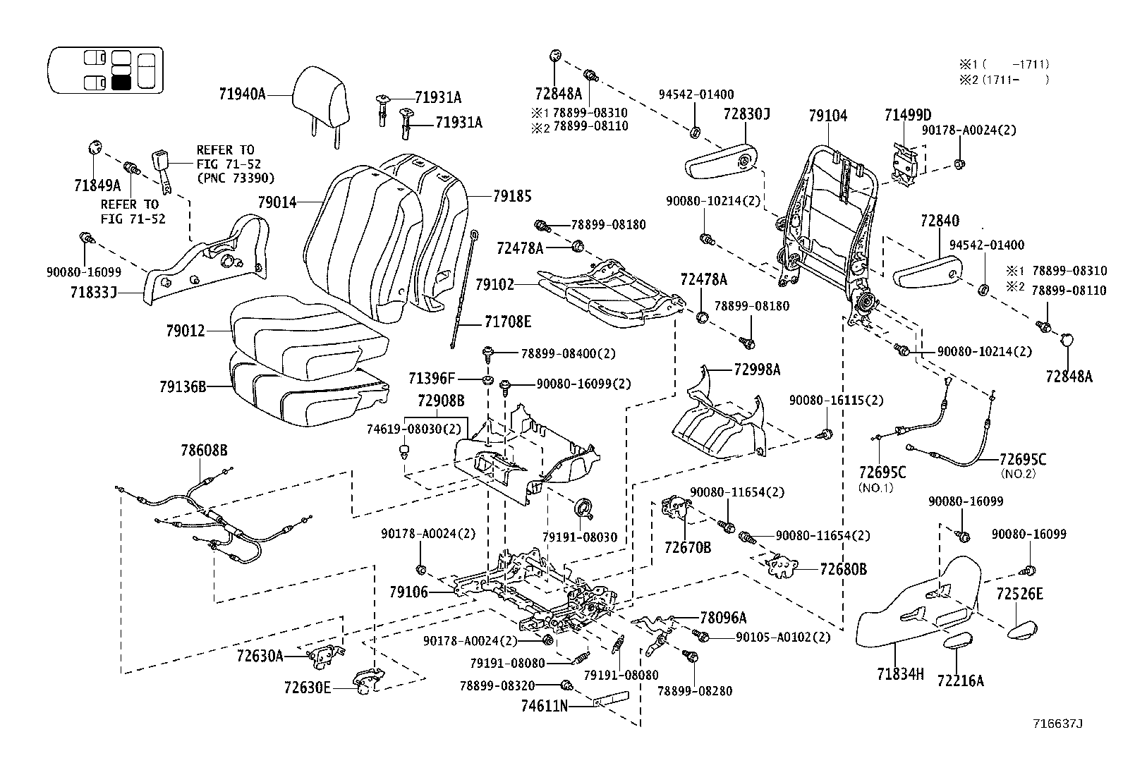 Thumbnail 9 for 71073-08091-B0