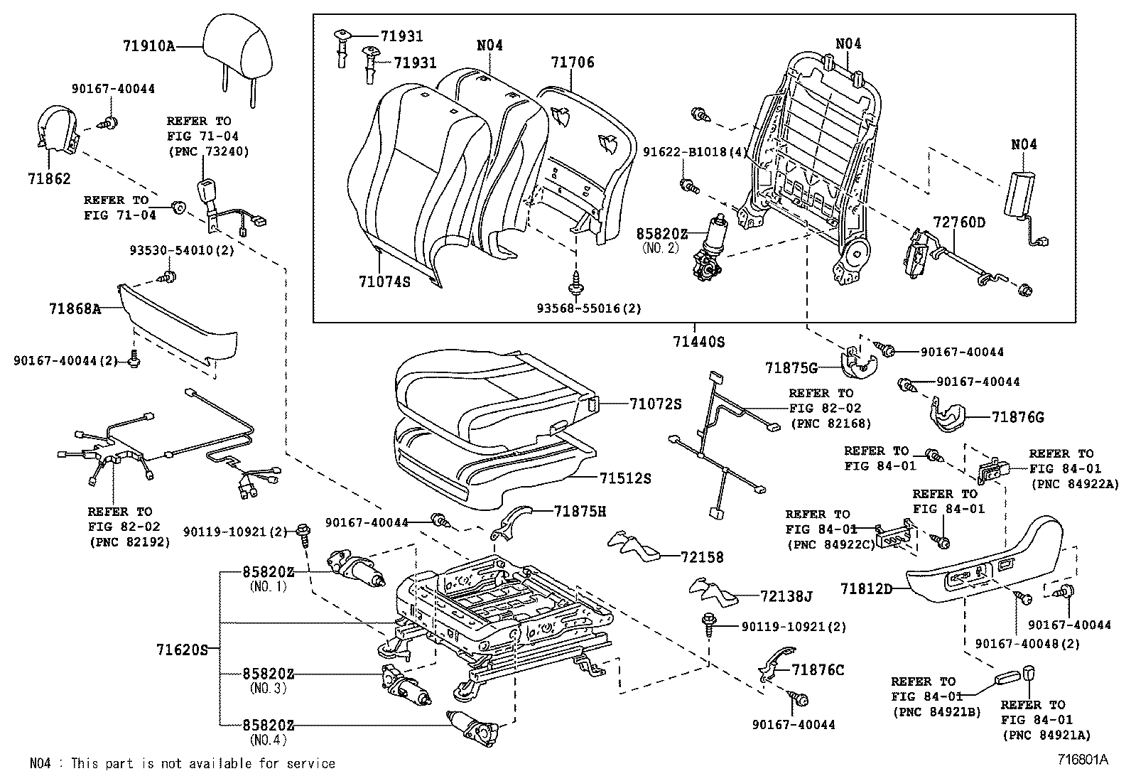 71630-06280 SPRING ASSY, FRONT SEAT BACK, RH(FOR SEPARATE TYPE) product image