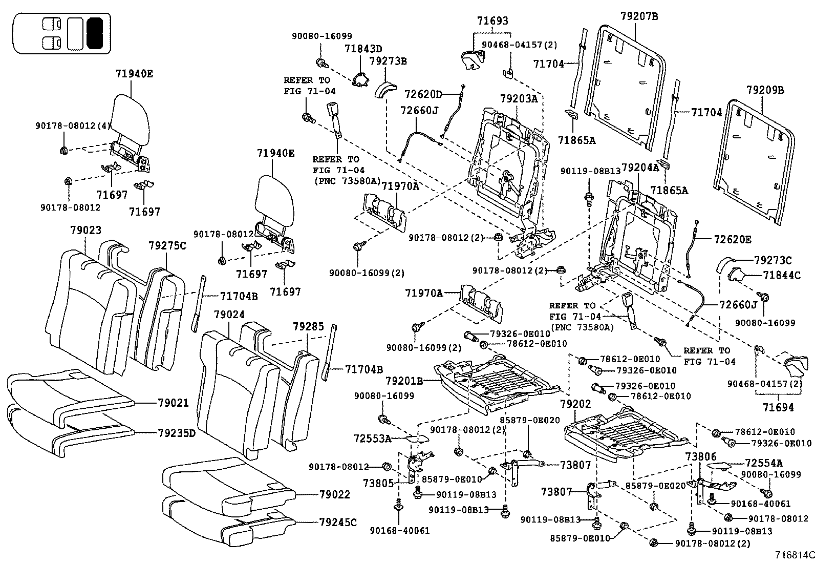 Thumbnail 5 for 71650-0E080