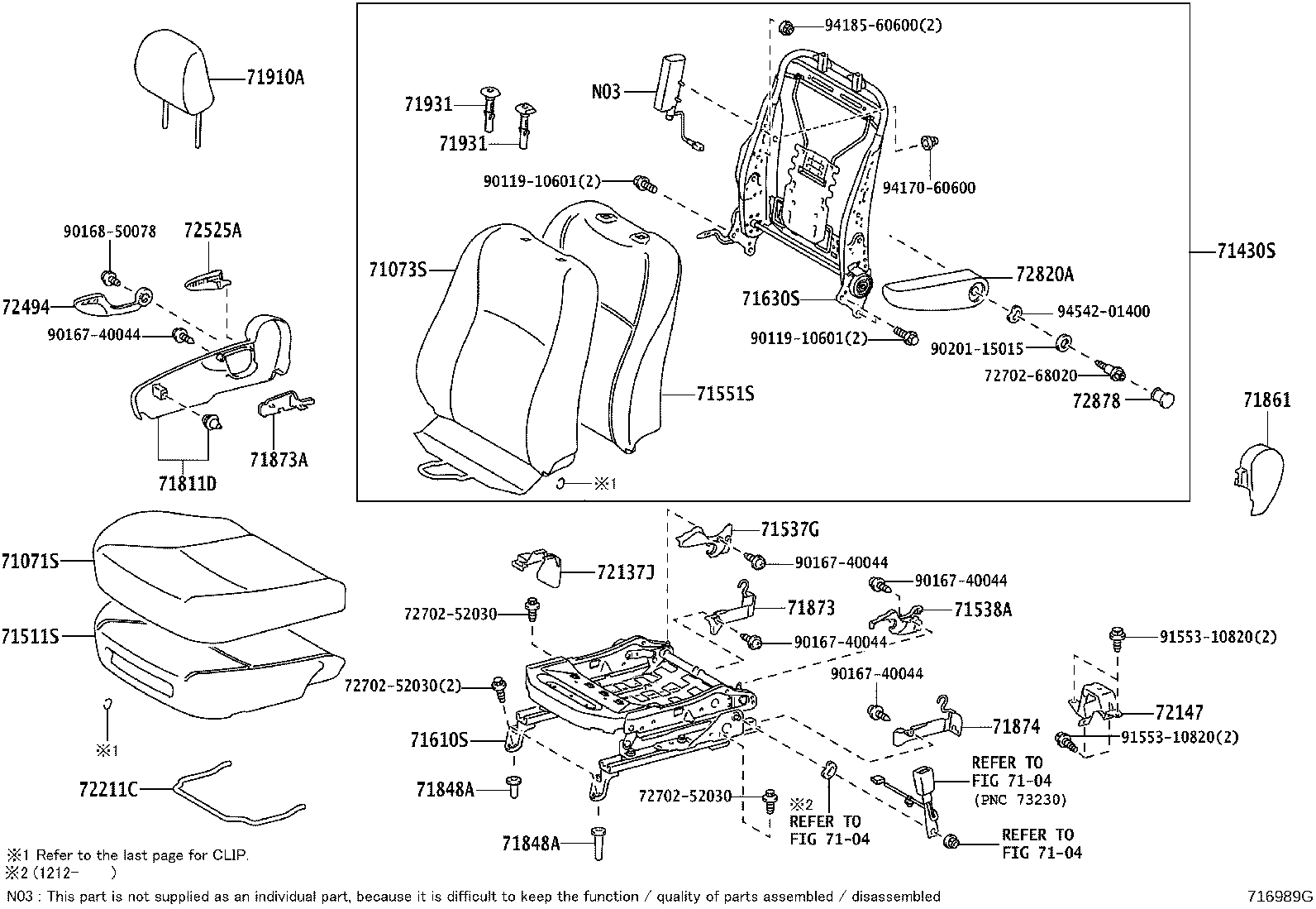 71620-52011 SPRING ASSY, FRONT SEAT CUSHION, LH(FOR SEPARATE TYPE) product image