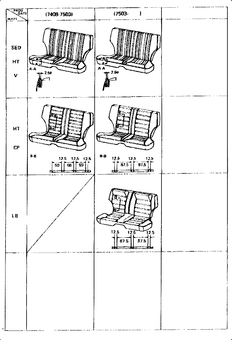 71460-12840-06 CUSHION ASSY, REAR SEAT (FOR BENCH TYPE) product image