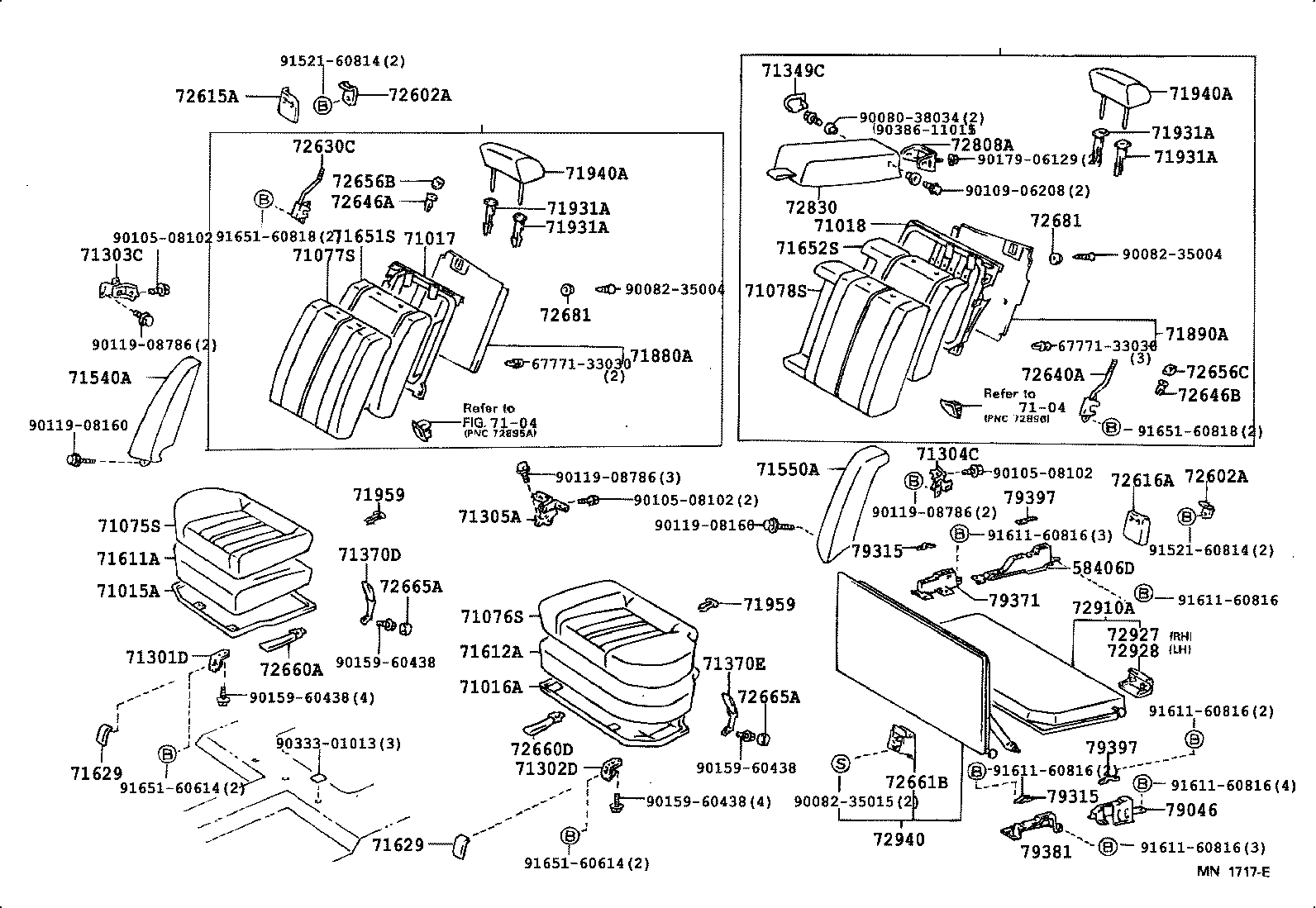 71075-06010-B0 COVER, REAR SEAT CUSHION (FOR BENCH TYPE) product image