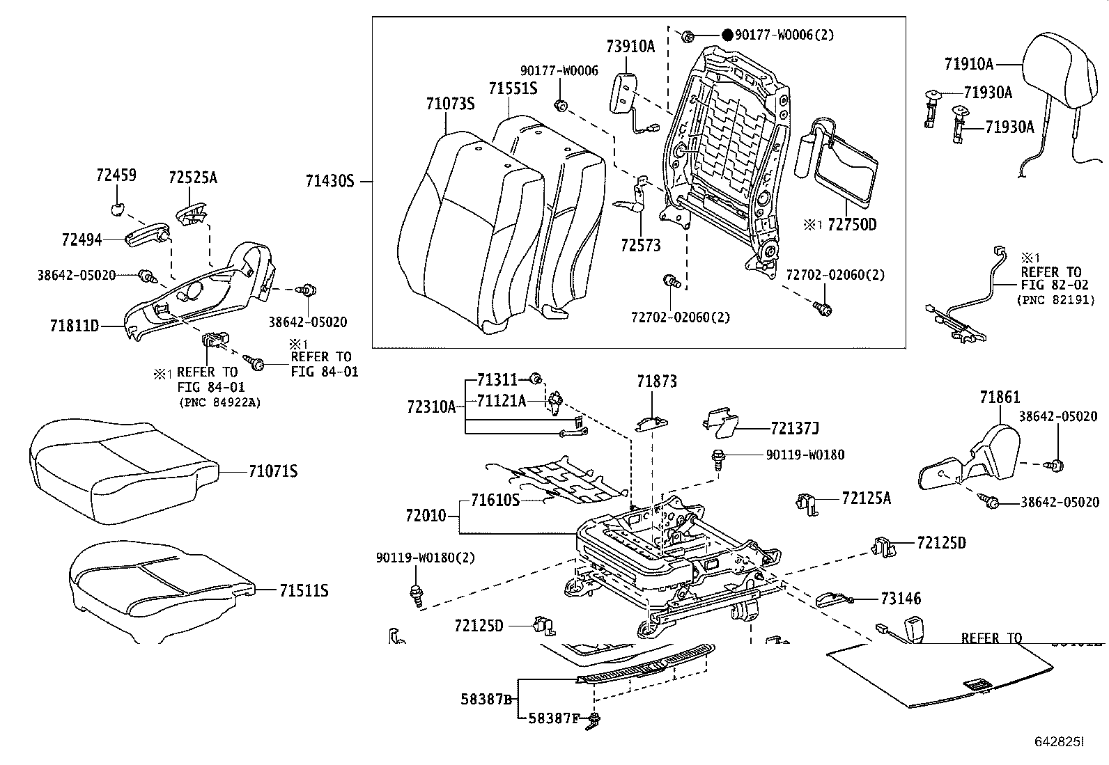 71440-05C01-C0 BACK ASSY, FRONT SEAT, LH(FOR SEPARATE TYPE) product image