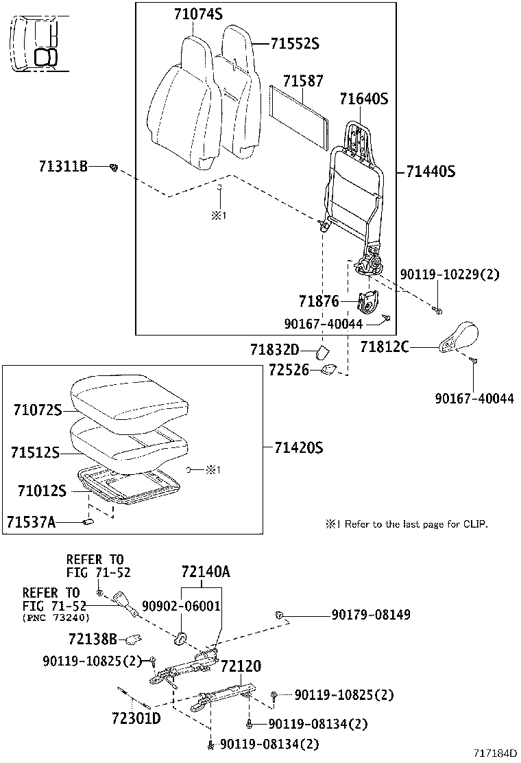 71013-25041 SPRING ASSY, FRONT SEAT BACK, RH(FOR SEPARATE TYPE) product image