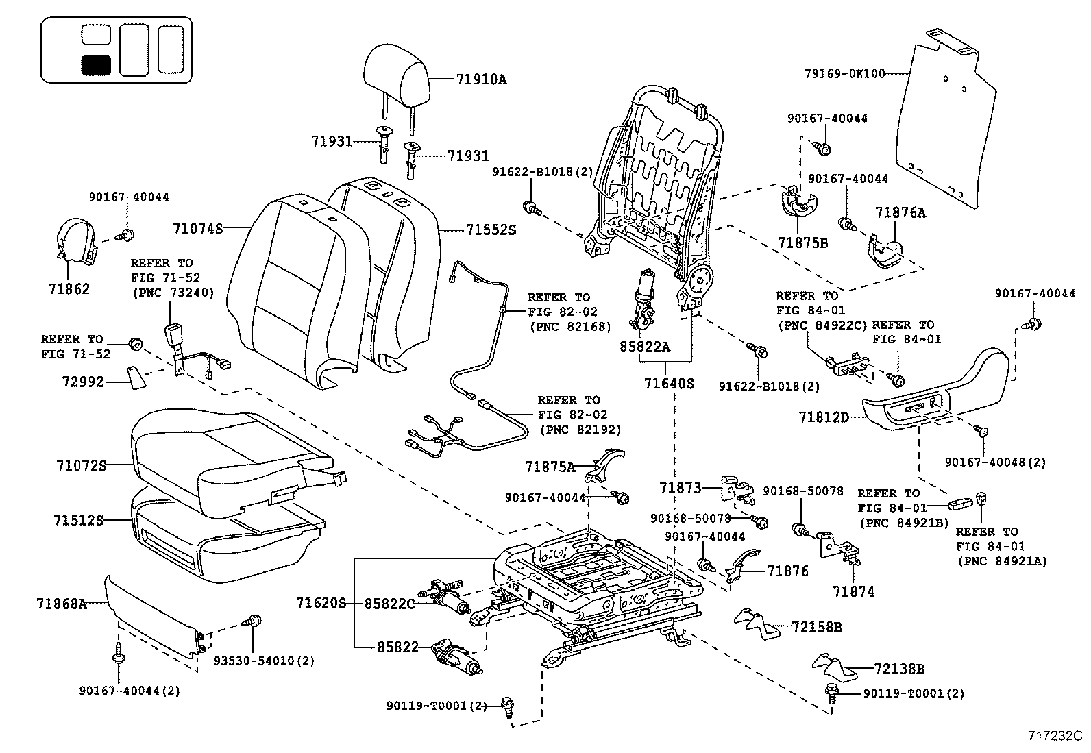 79101-0K150 FRAME SUB-ASSY, NO.1 SEAT CUSHION, RH product image