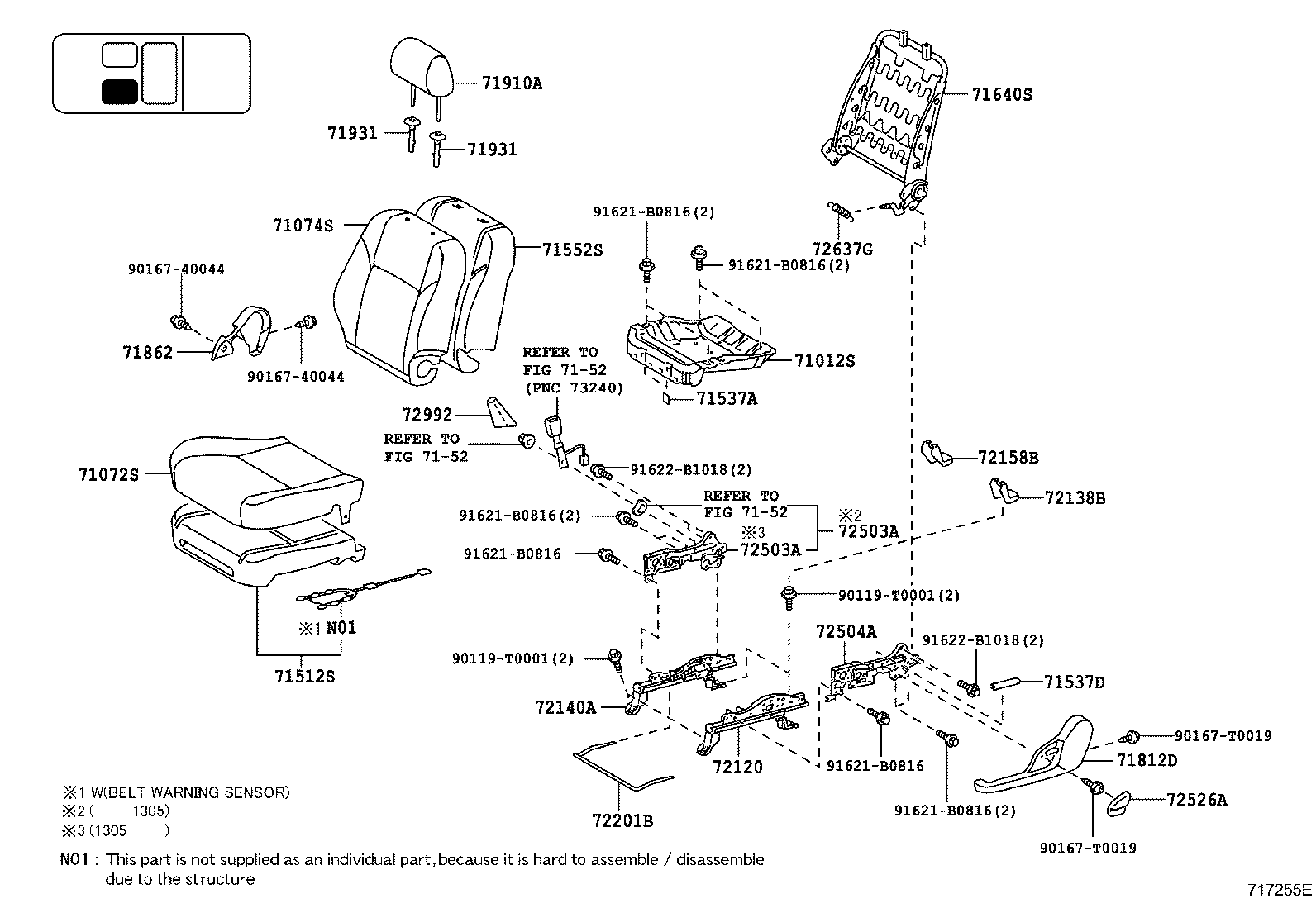 Thumbnail 13 for 71073-0KB41-B3