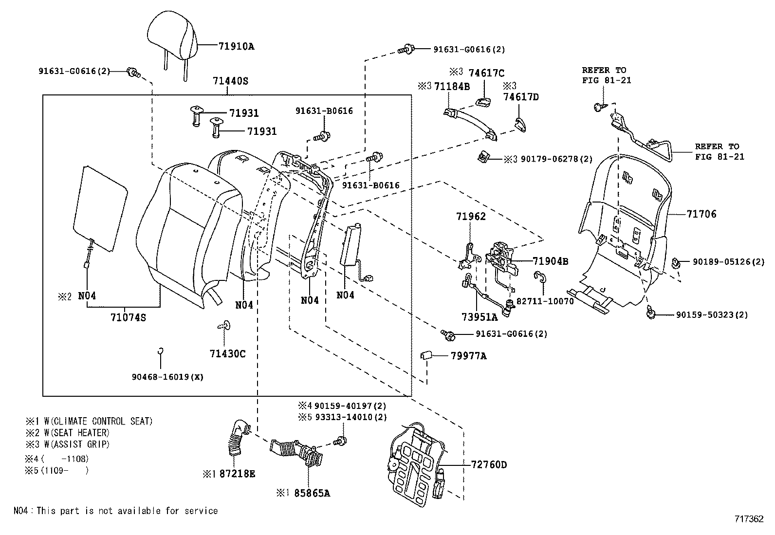 71002-50Y80-C2 CUSHION ASSY, FRONT SEAT, RH(FOR SEPARATE TYPE) product image
