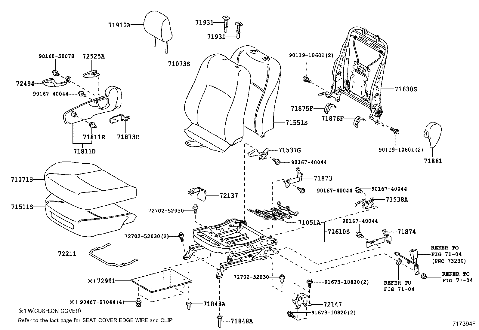 71620-52060 SPRING ASSY, FRONT SEAT CUSHION, LH(FOR SEPARATE TYPE) product image