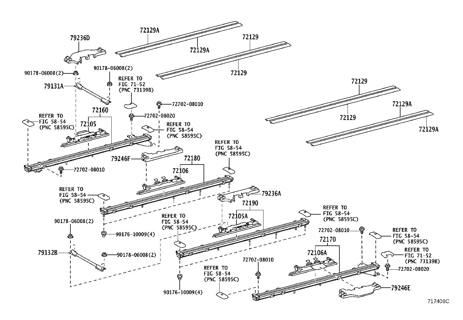 75868-06020 CLIP, REAR SEAT LEG GARNISH COVER product image