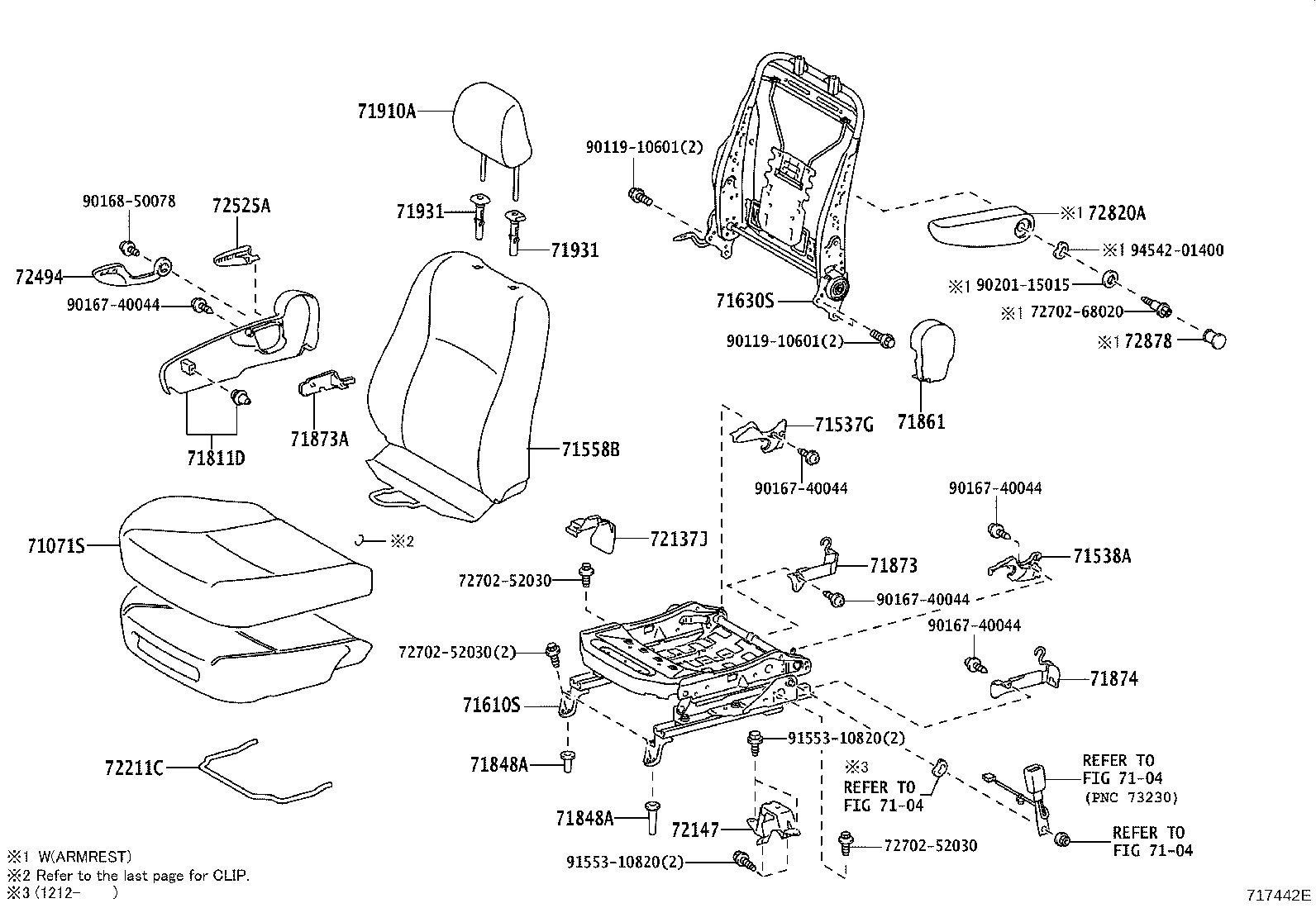 71620-52210 SPRING ASSY, FRONT SEAT CUSHION, LH(FOR SEPARATE TYPE) product image