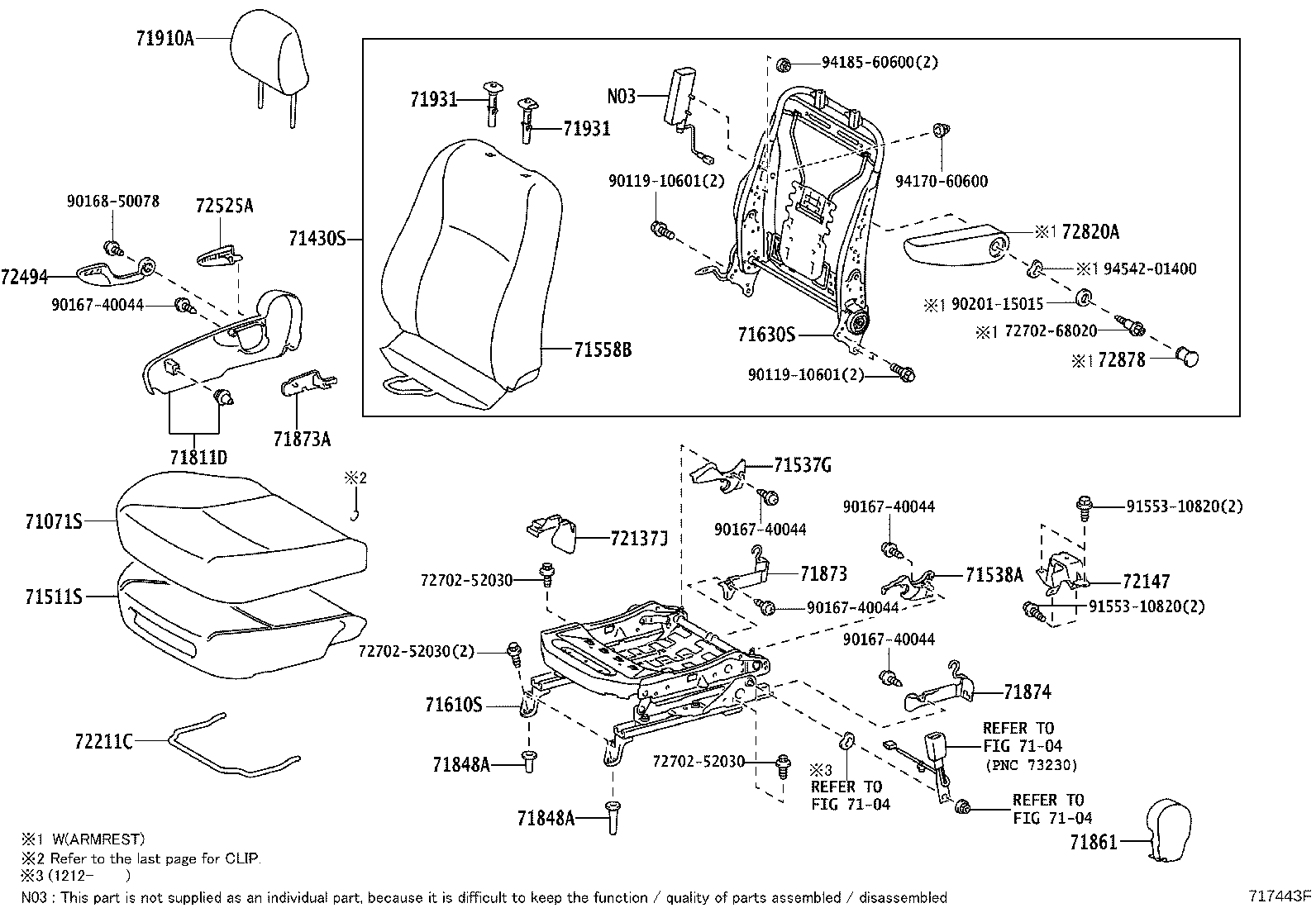 71620-52210 SPRING ASSY, FRONT SEAT CUSHION, LH(FOR SEPARATE TYPE) product image
