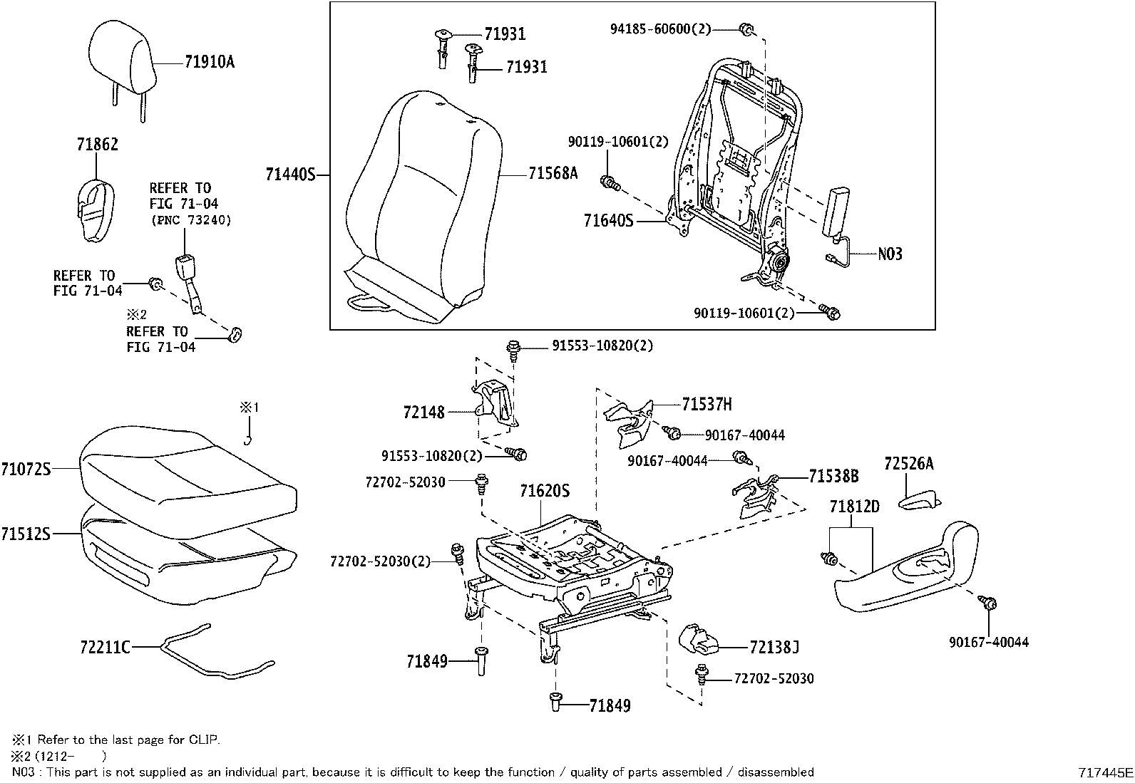 71620-52210 SPRING ASSY, FRONT SEAT CUSHION, LH(FOR SEPARATE TYPE) product image