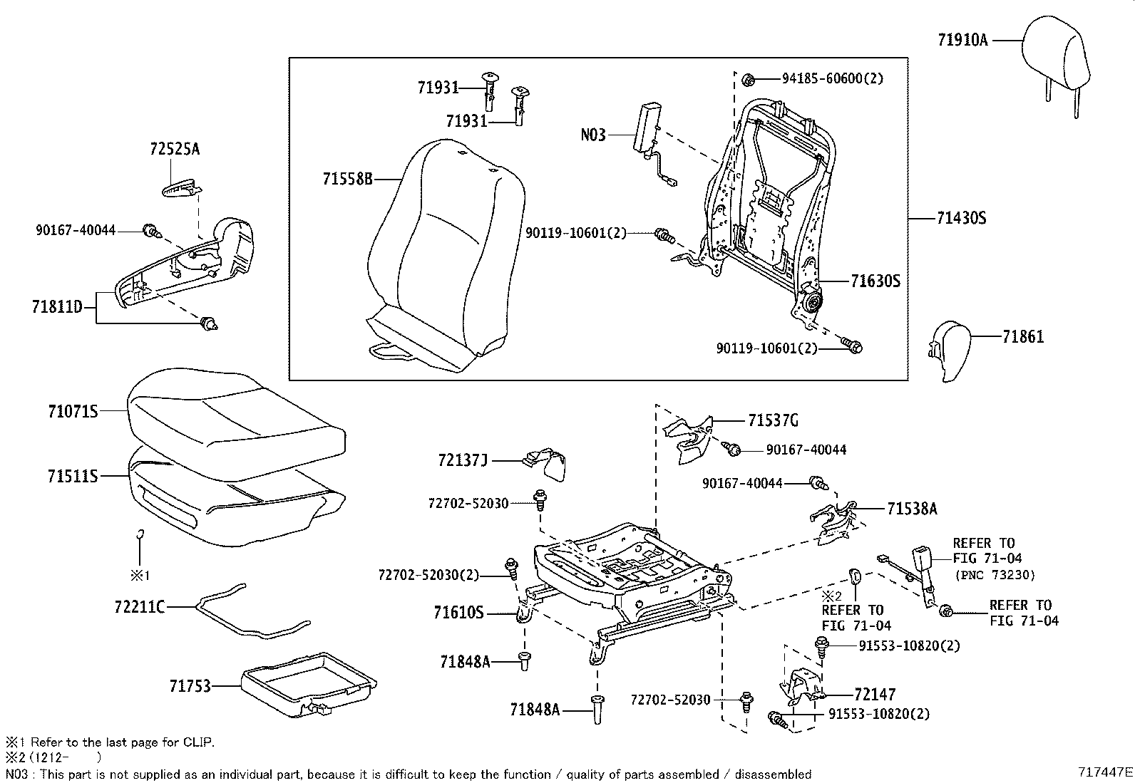 71620-52011 SPRING ASSY, FRONT SEAT CUSHION, LH(FOR SEPARATE TYPE) product image