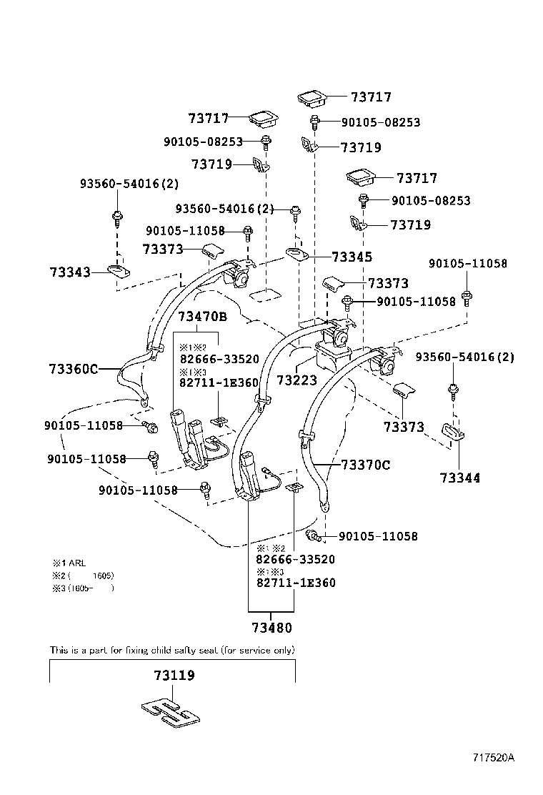 73210-06310-C2 BELT ASSY, FRONT SEAT OUTER, RH product image