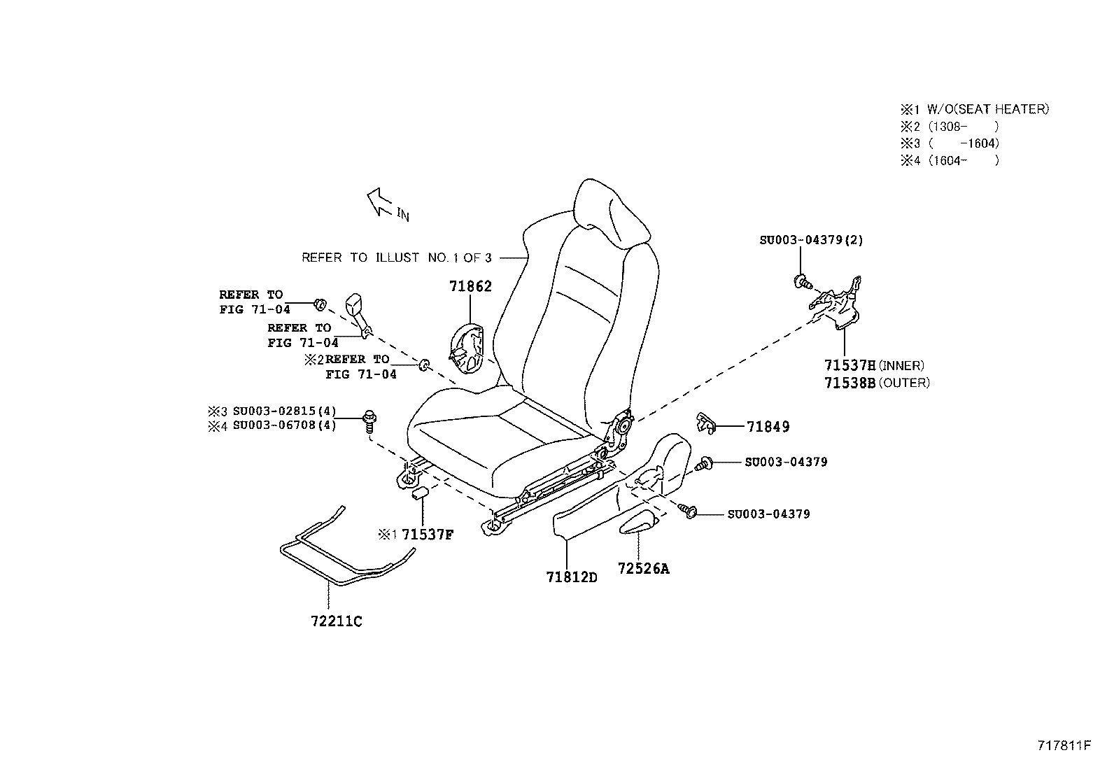 SU003-04720 SPRING ASSY, FRONT SEAT CUSHION, LH(FOR SEPARATE TYPE) product image