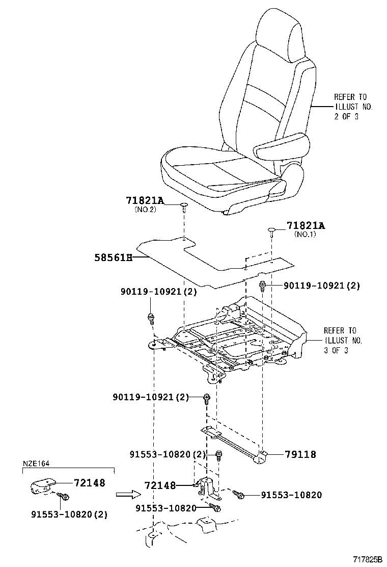 71051-13010 SPRING SUB-ASSY, FRONT SEAT CUSHION, RH product image
