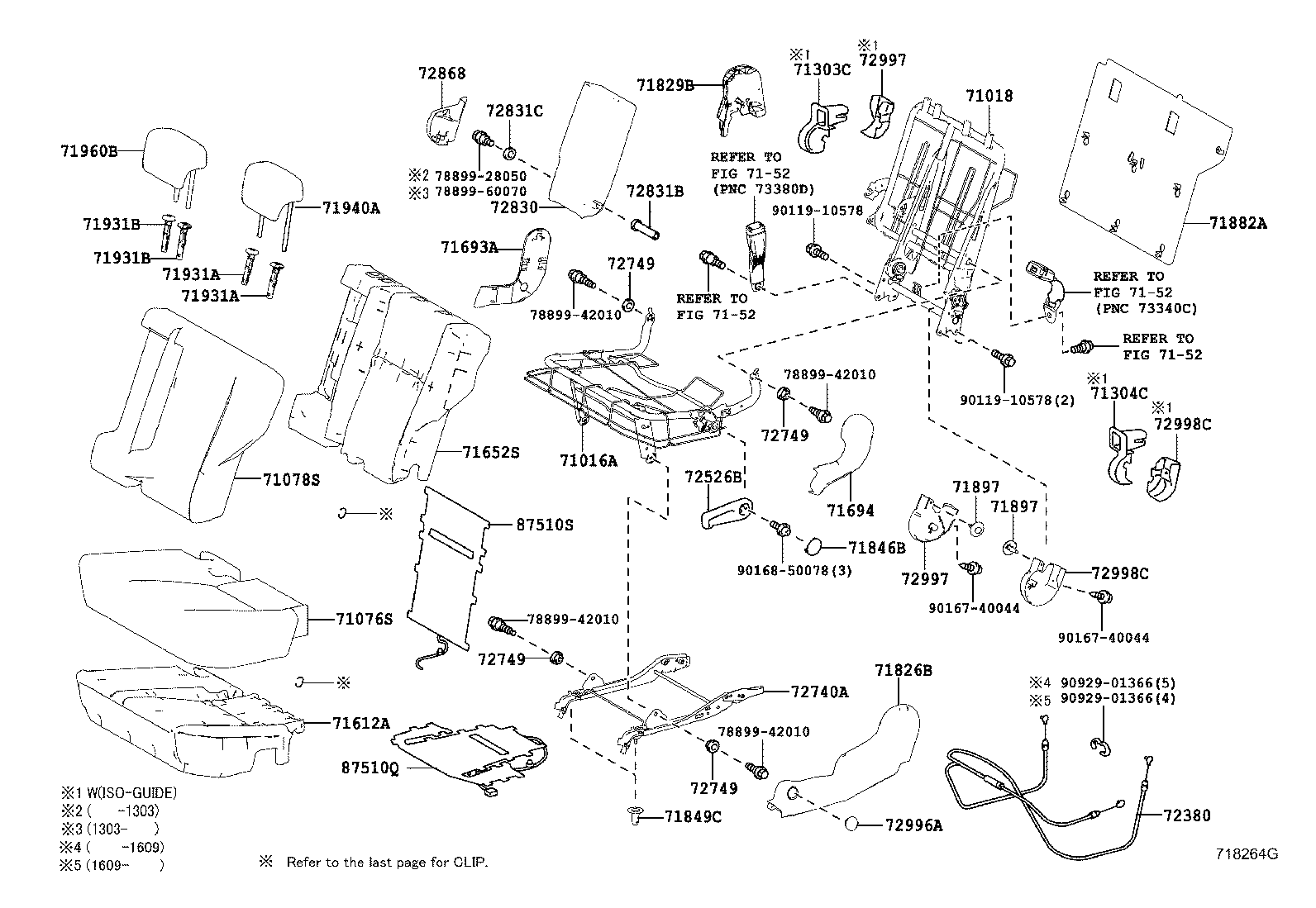 71017-42150 FRAME SUB-ASSY, REAR SEAT BACK, RH product image