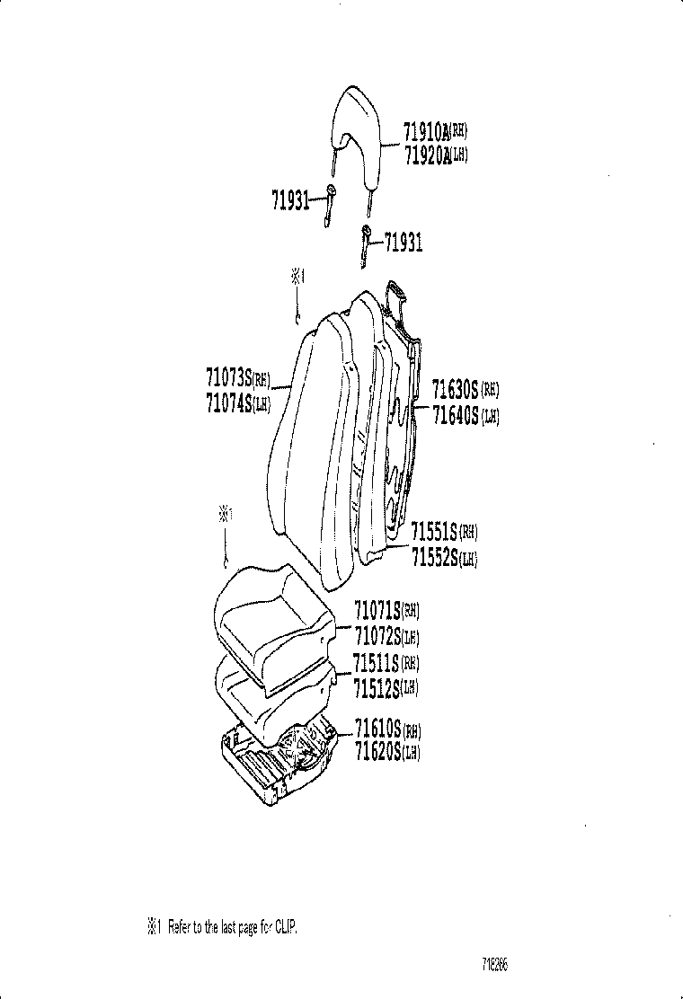 71630-14260 SPRING ASSY, FRONT SEAT BACK, RH(FOR SEPARATE TYPE) product image