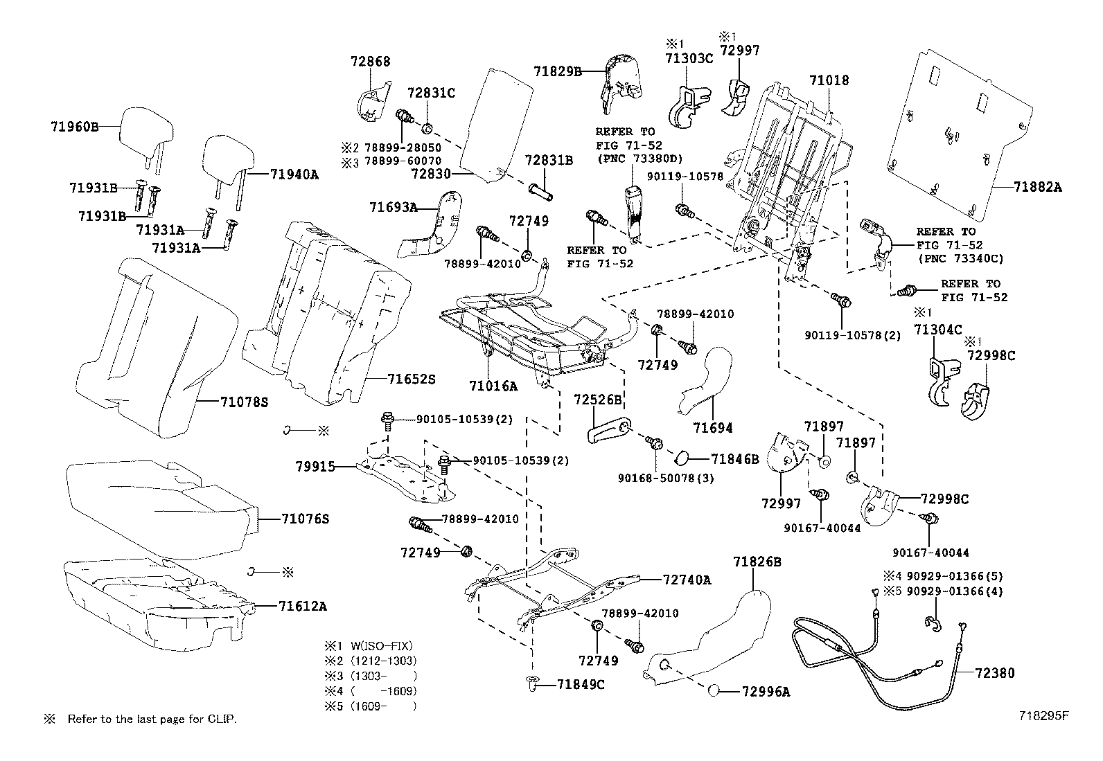 71630-42110 SPRING ASSY, FRONT SEAT BACK, RH(FOR SEPARATE TYPE) product image