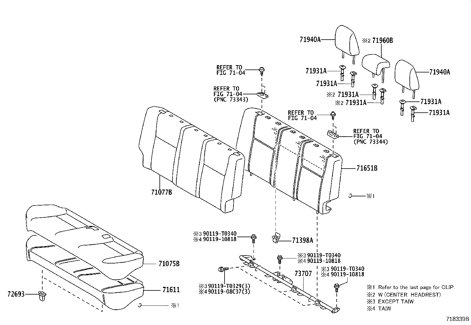 Toyota 66991-0D050-C1 HOLDER ASSY, CUP