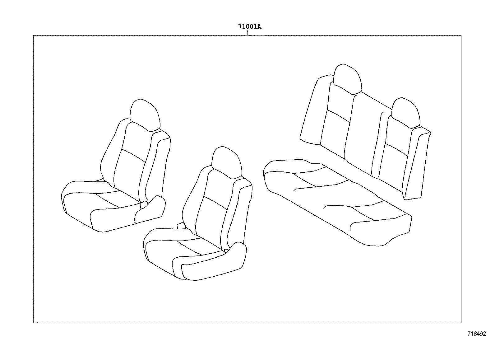 71640-02071 SPRING ASSY, FRONT SEAT BACK, LH(FOR SEPARATE TYPE) product image