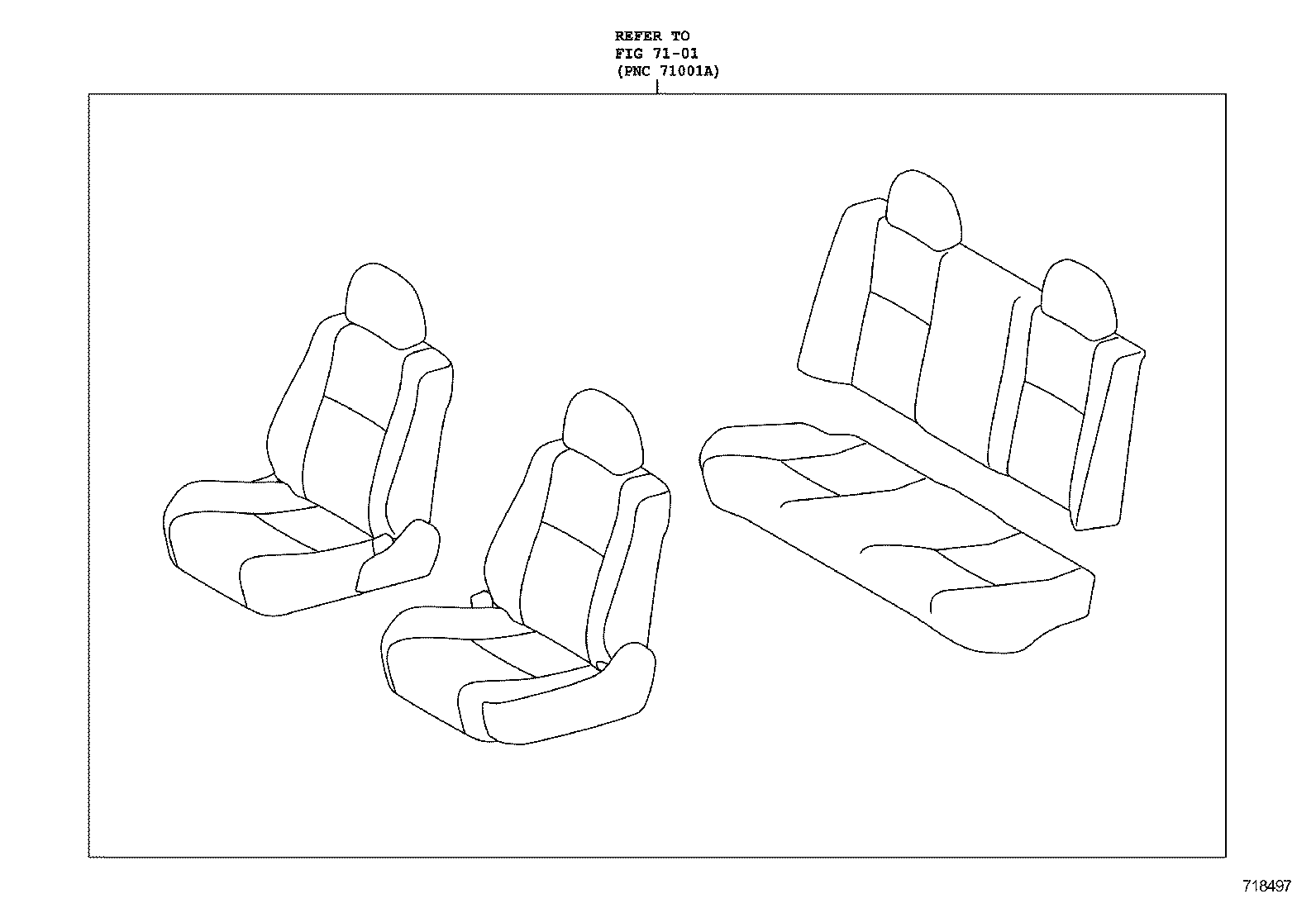 71018-02050 FRAME SUB-ASSY, REAR SEAT BACK, LH product image