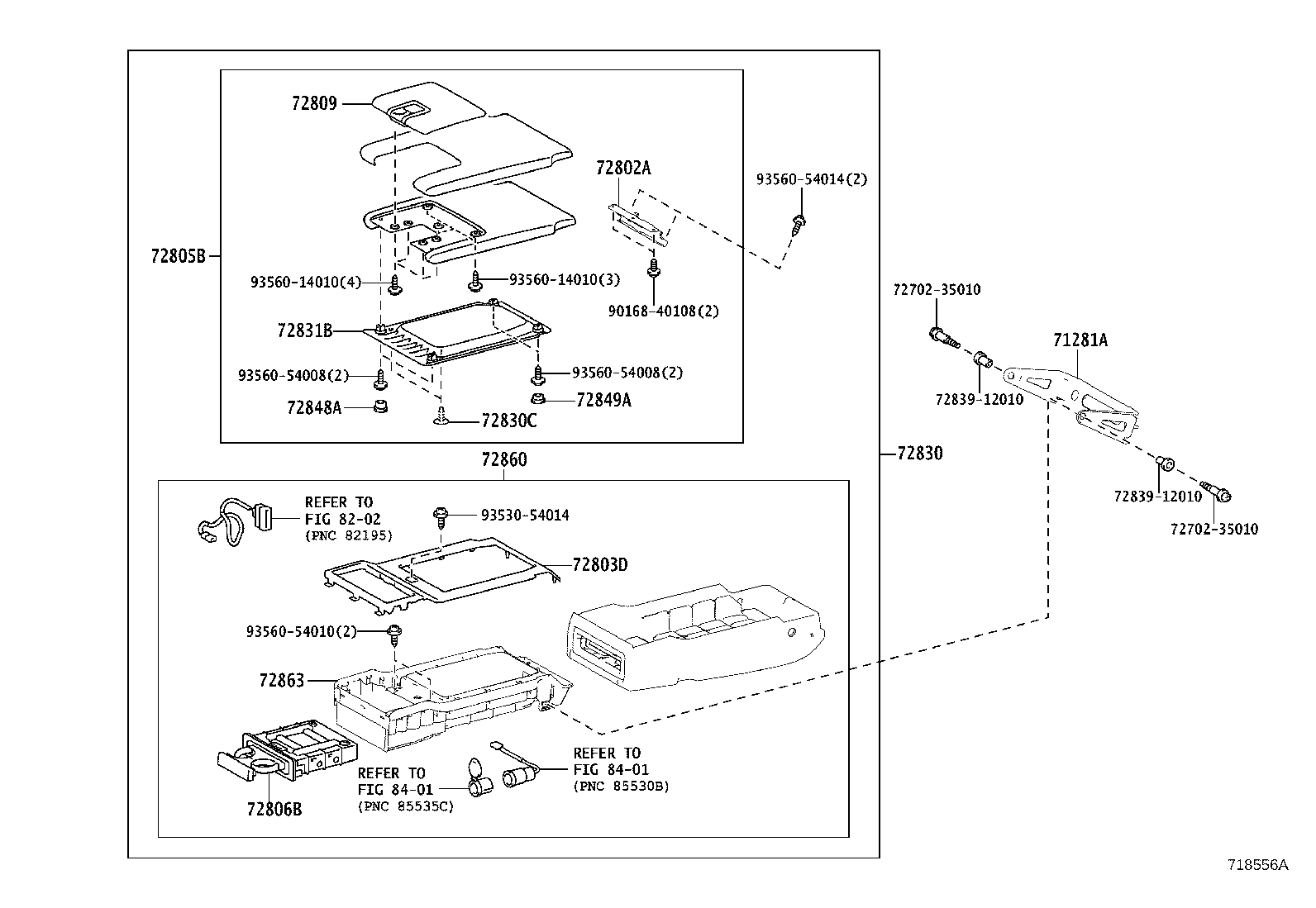 71017-30830 FRAME SUB-ASSY, REAR SEAT BACK, RH product image