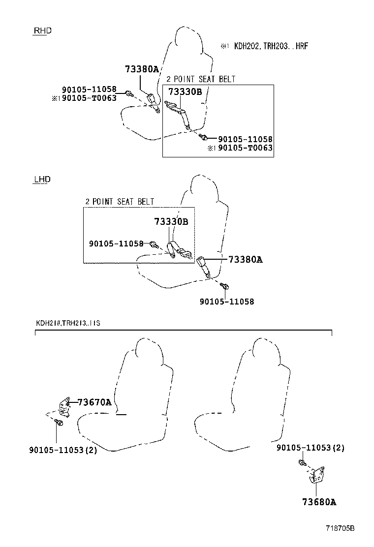 73233-DX010-C0 COVER, LAP BELT OUTER ANCHOR product image