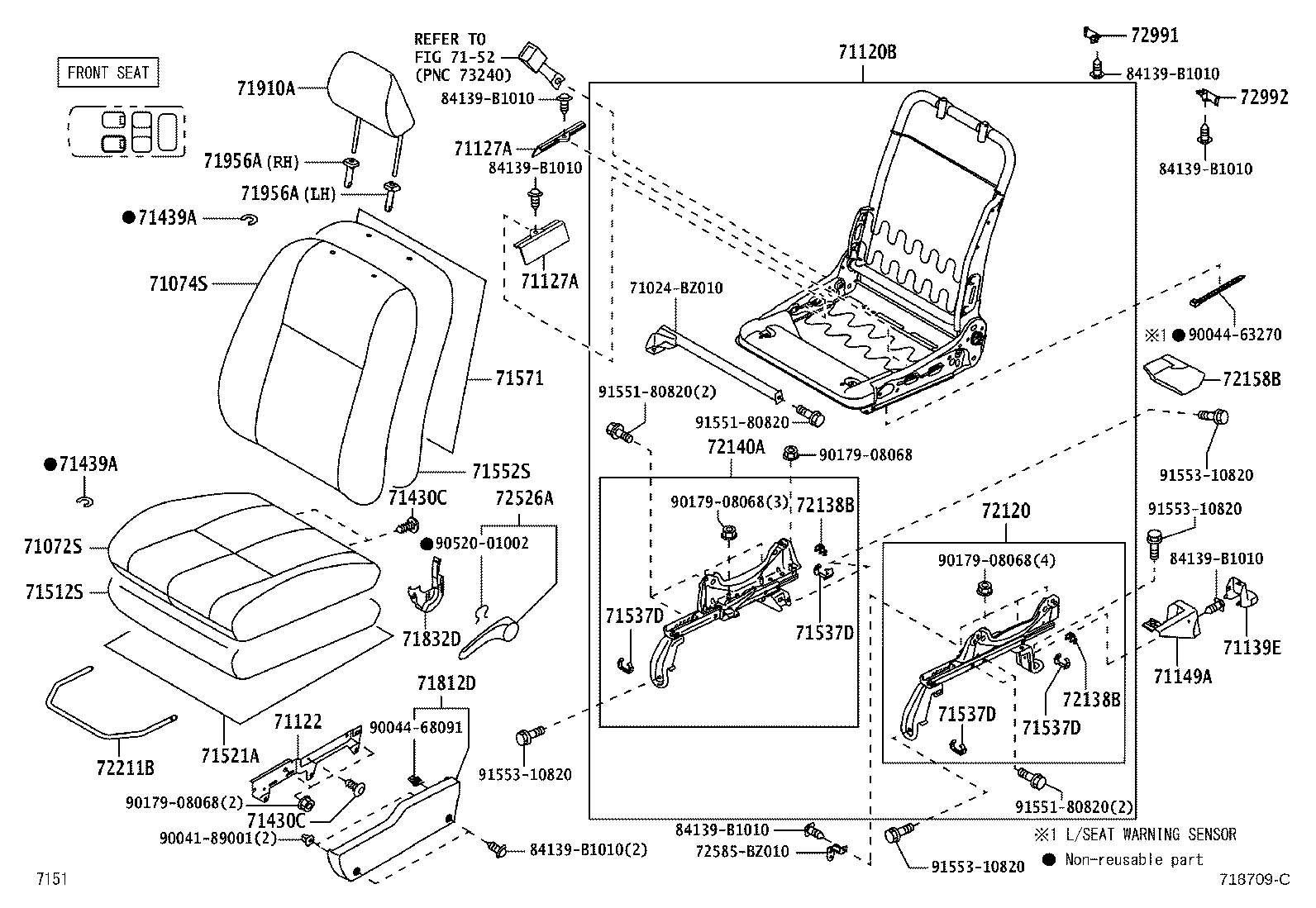 Thumbnail 3 for 71073-BZB01-C0