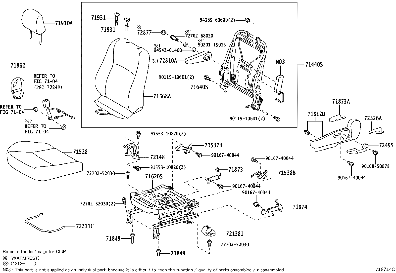 71620-52011 SPRING ASSY, FRONT SEAT CUSHION, LH(FOR SEPARATE TYPE) product image