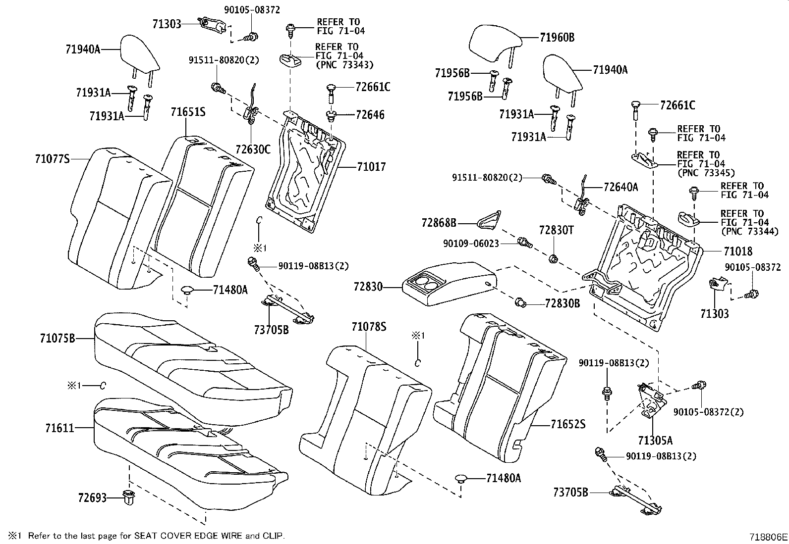 71017-02790 FRAME SUB-ASSY, REAR SEAT BACK product image