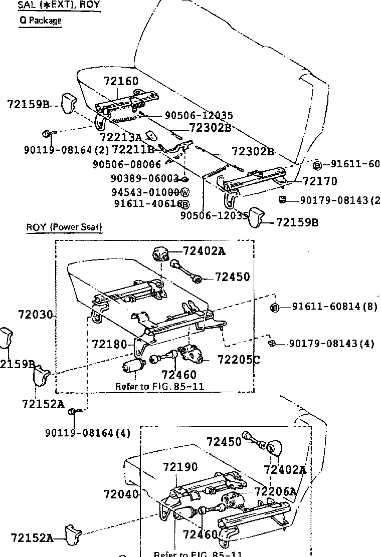 62552-91701 GARNISH, REAR SEAT SIDE, LH product image