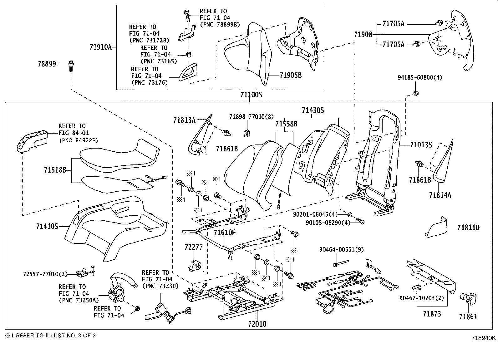 79120-77010 FRAME SUB-ASSY, FRONT SEAT CUSHION, RH product image