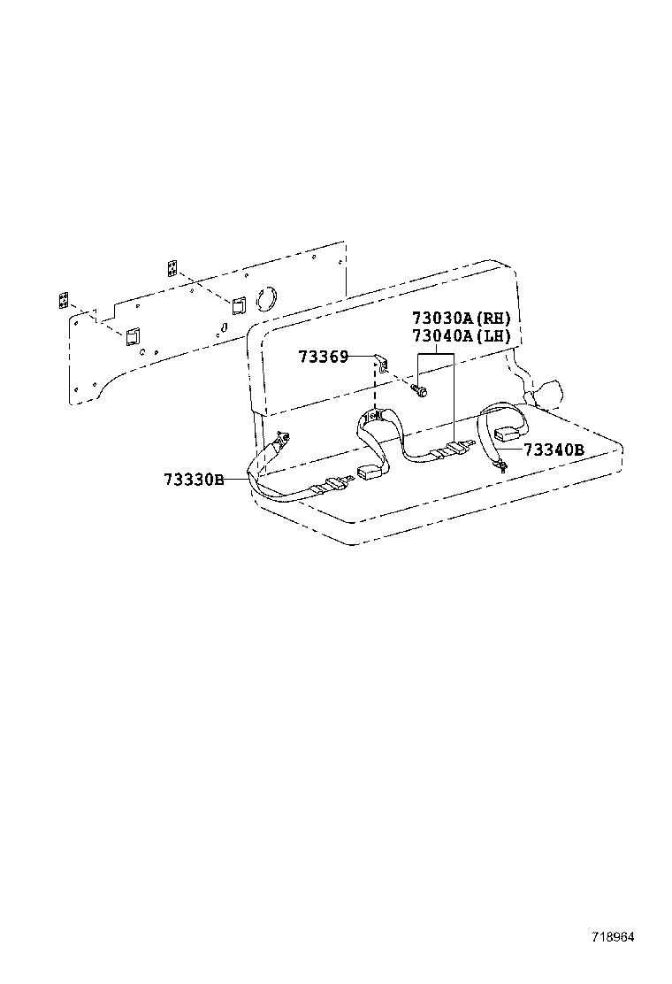 73230-60331-C0 BELT ASSY, FRONT SEAT INNER, RH product image