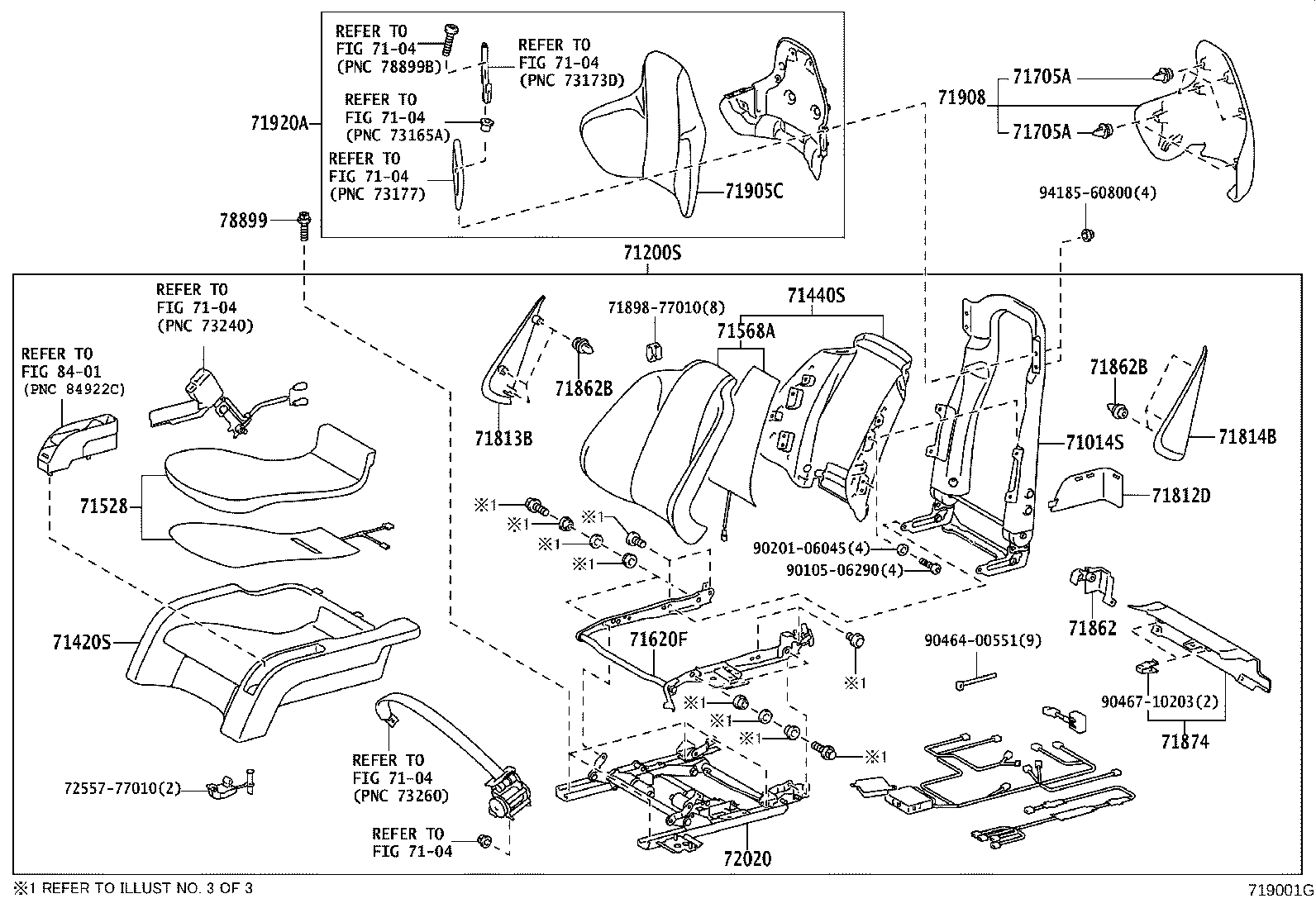 79120-77010 FRAME SUB-ASSY, FRONT SEAT CUSHION, RH product image