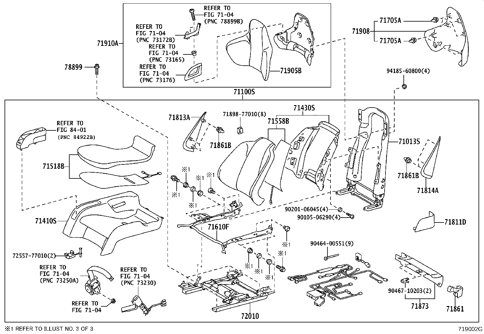 79120-77010 FRAME SUB-ASSY, FRONT SEAT CUSHION, RH product image
