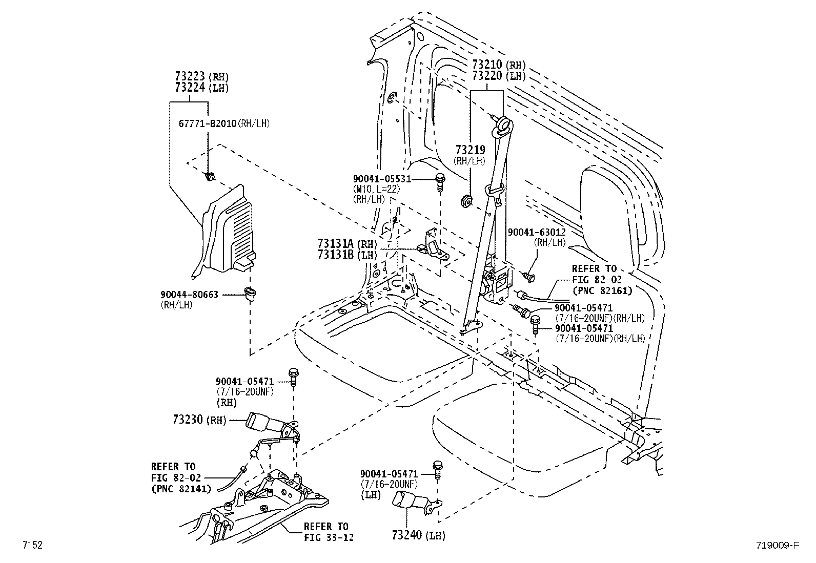 73132-B5010 BRACKET, SEAT BELT product image