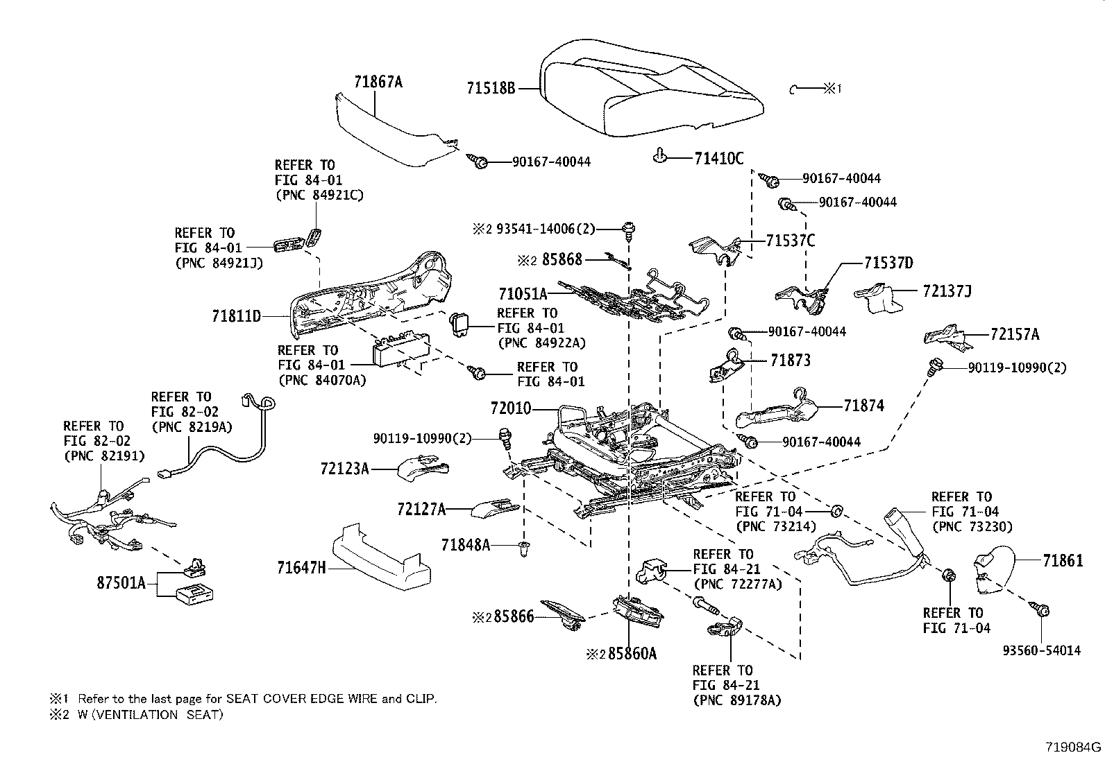 71014-24110 FRAME SUB-ASSY, FRONT SEAT BACK, LH product image