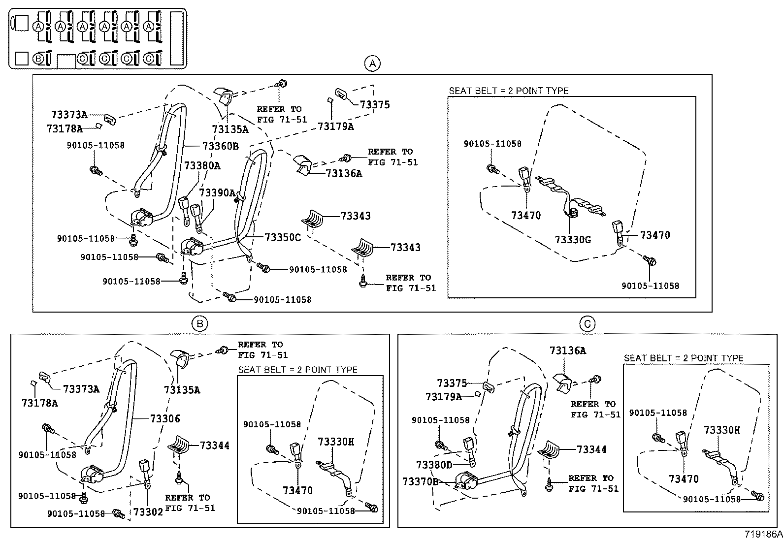 73210-36070-E0 BELT ASSY, FRONT SEAT OUTER, RH product image