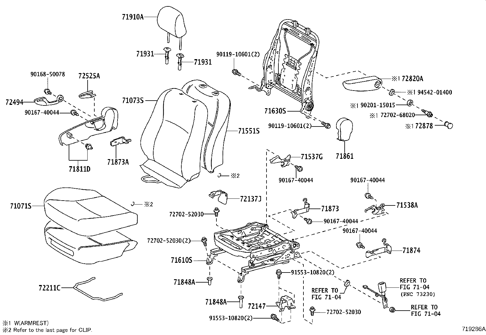 71620-52210 SPRING ASSY, FRONT SEAT CUSHION, LH(FOR SEPARATE TYPE) product image