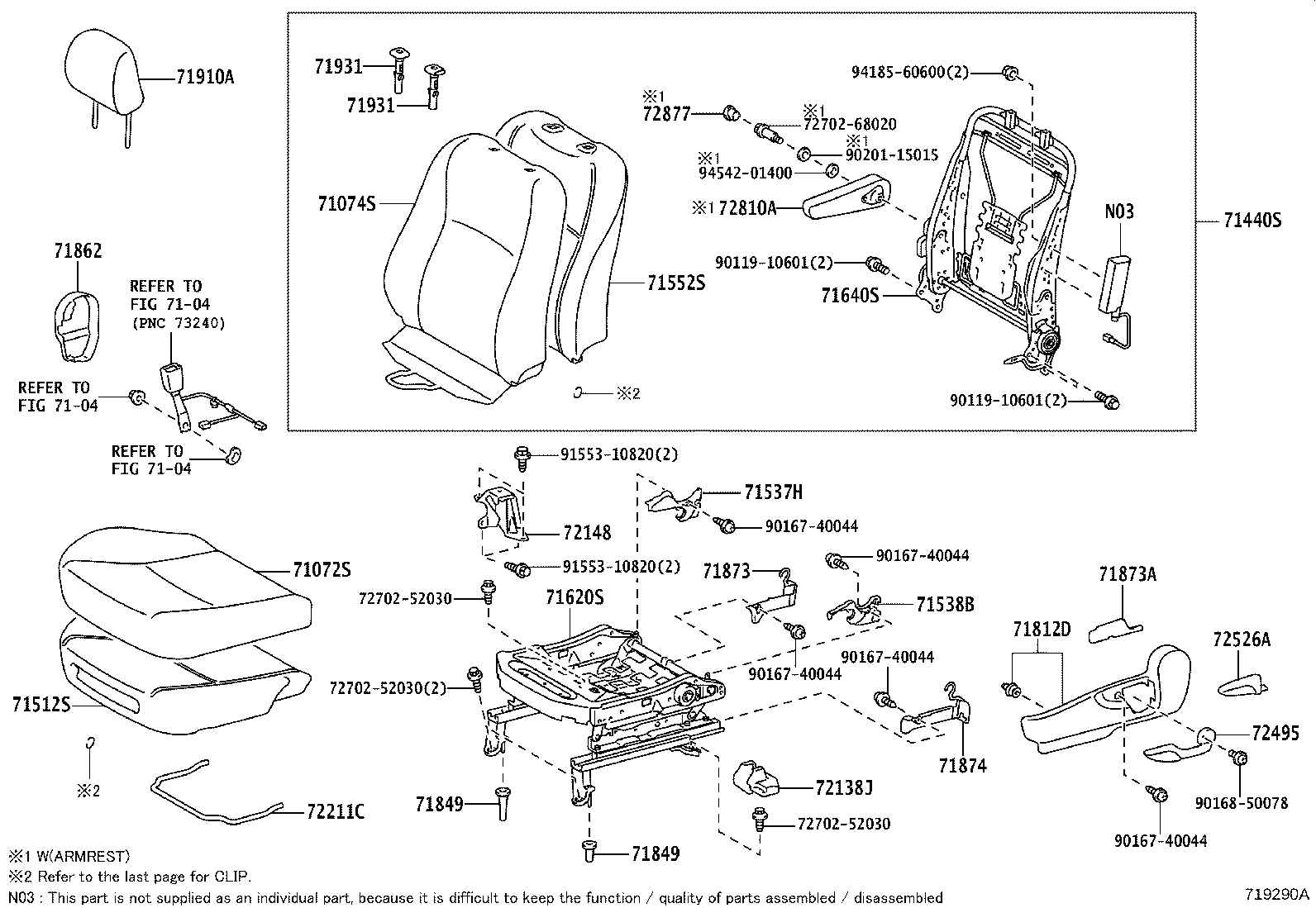 71620-52011 SPRING ASSY, FRONT SEAT CUSHION, LH(FOR SEPARATE TYPE) product image
