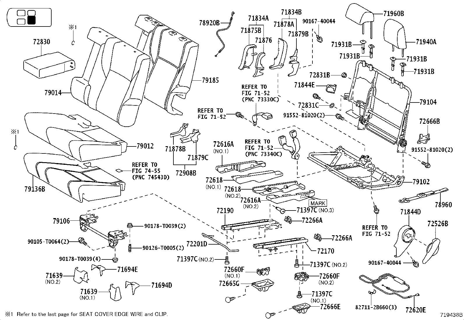 71013-0K460 FRAME SUB-ASSY, FRONT SEAT BACK, RH product image