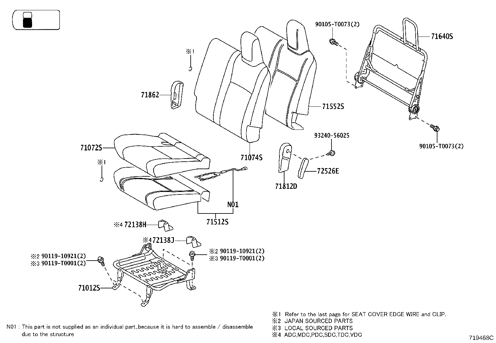 Thumbnail 5 for 71073-0KN80