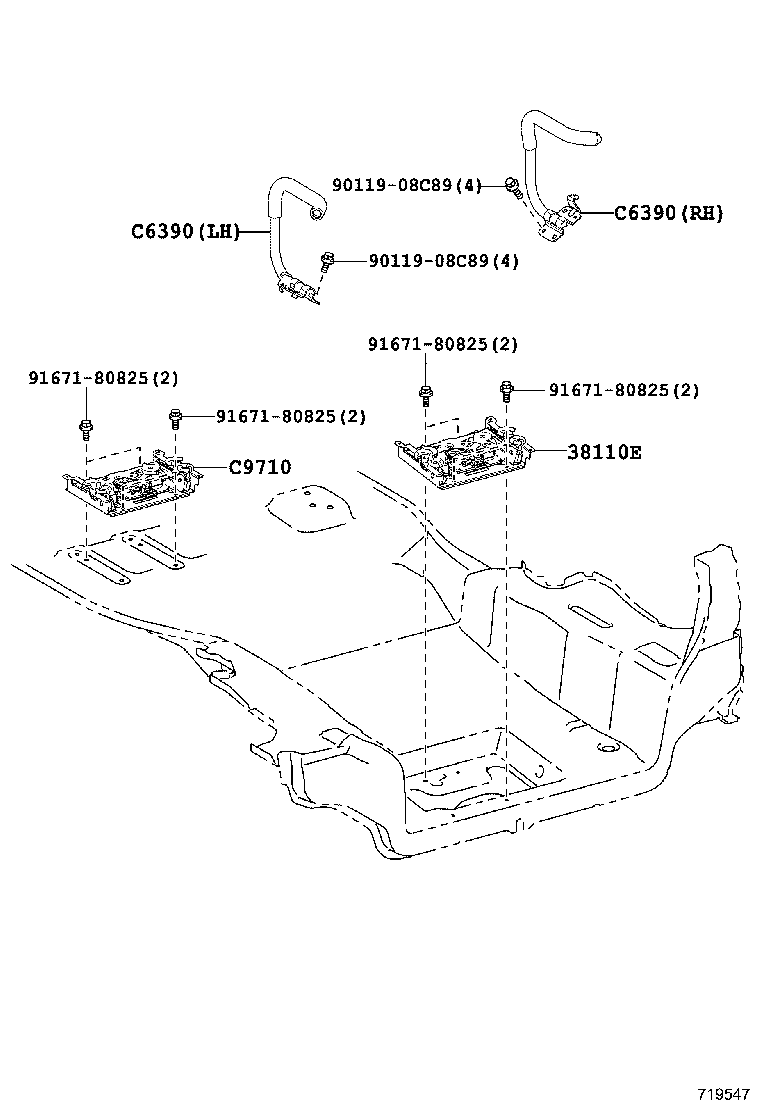 67882-52020 WEATHERSTRIP, TAIL GATE product image