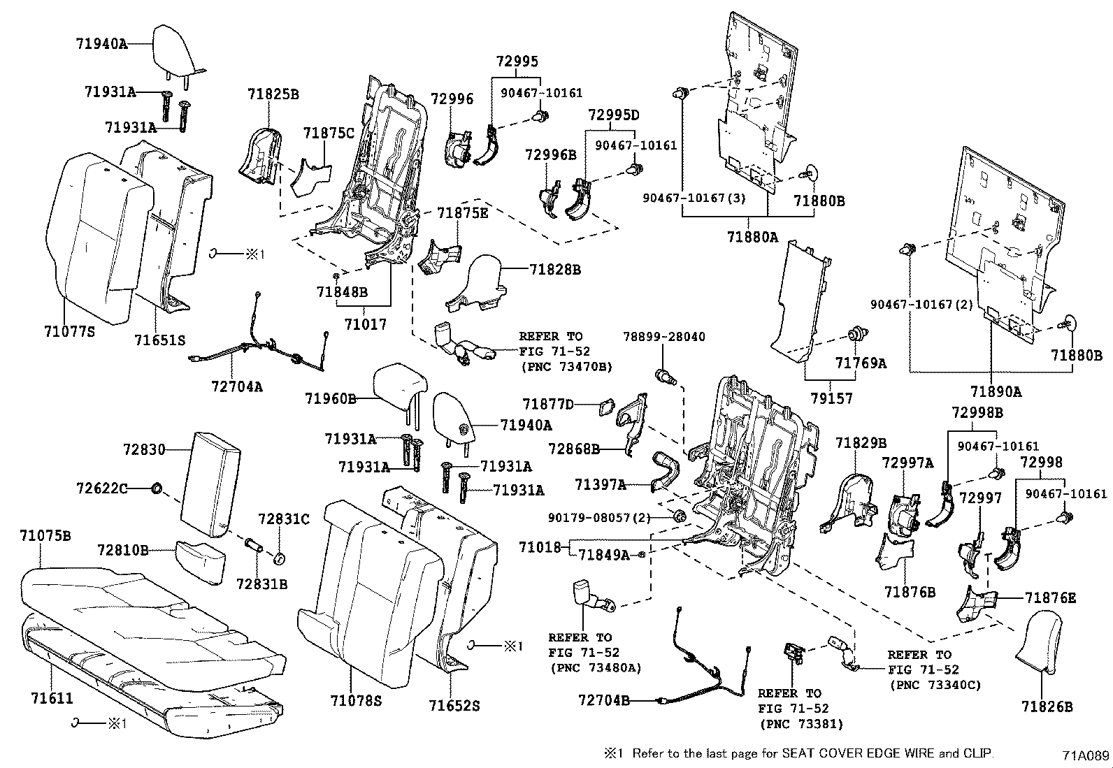 71630-42110 SPRING ASSY, FRONT SEAT BACK, RH(FOR SEPARATE TYPE) product image