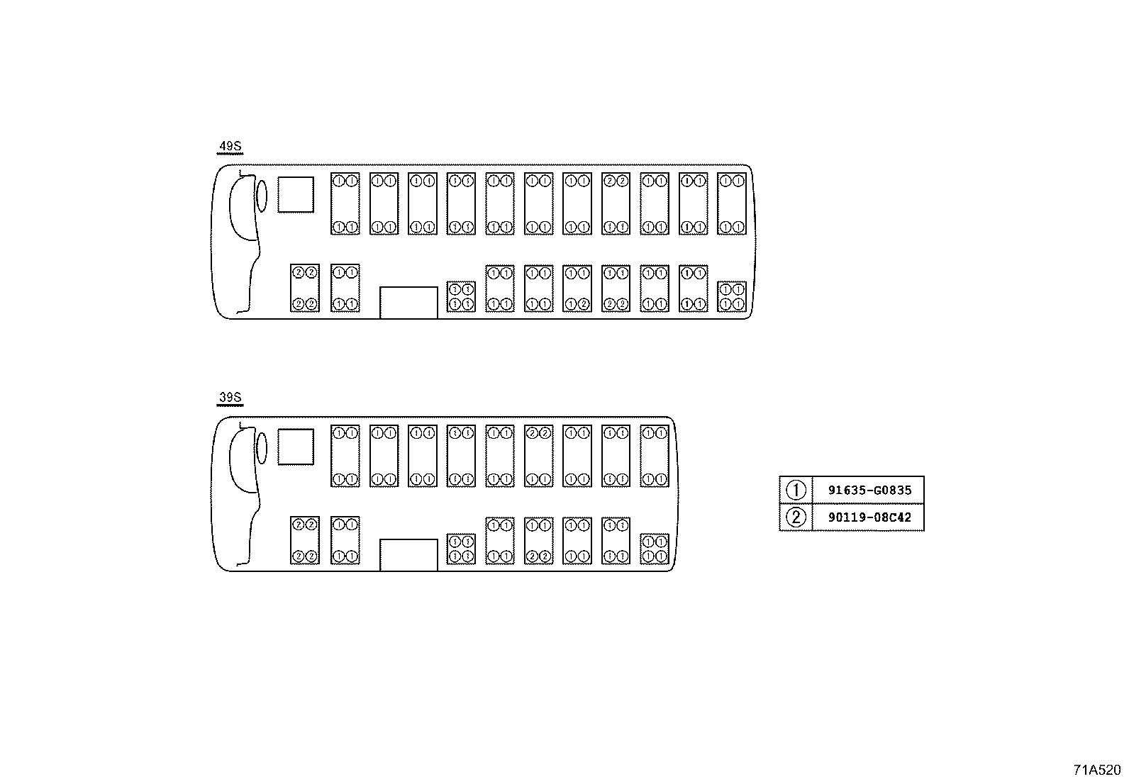 71250-36170 BRACKET ASSY, SEAT, OUTER RH product image