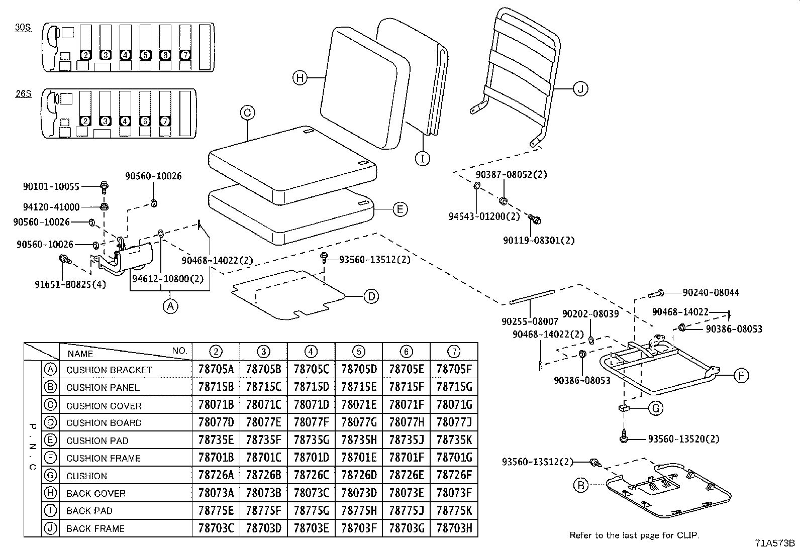 71260-36070 BRACKET ASSY, SEAT, OUTER LH product image